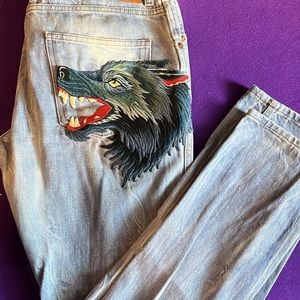 Gucci Wolf Jeans